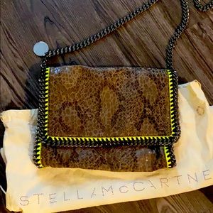 Stella McCartney Vegan leather python shoulder bag